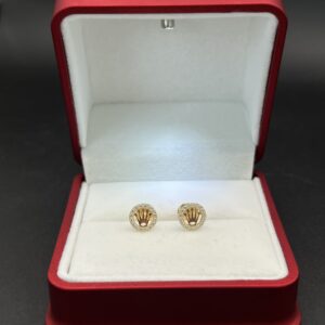 Topos en Oro de 18k "Corona Imperial" con Halo de Circonias