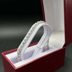 pulsera tejido laso plata 925