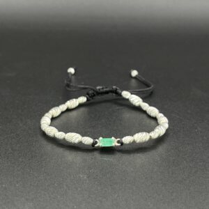 Manilla Sutil "Verde Élite" con Esmeralda Natural