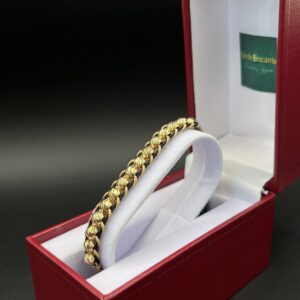 Manilla "Doble Destello" en Oro de 18K