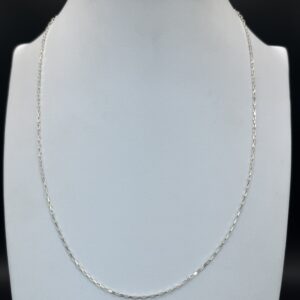 cadena plata 925 eslabon cuadrado