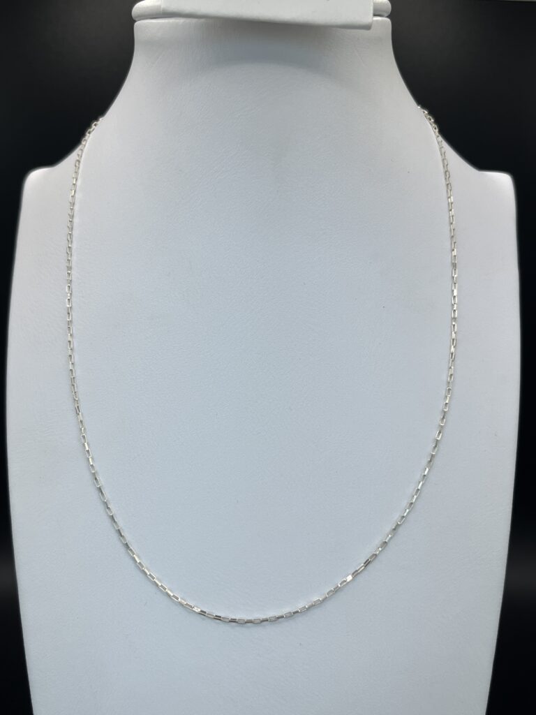 cadena plata 925 eslabon cuadrado
