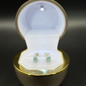 topos plata con esmeralda